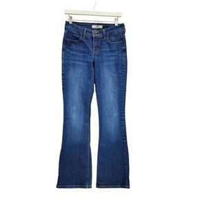 Levi's Womens 526 Slender Bootcut Jeans 4 Blue Double Button Flap Pocket Denim